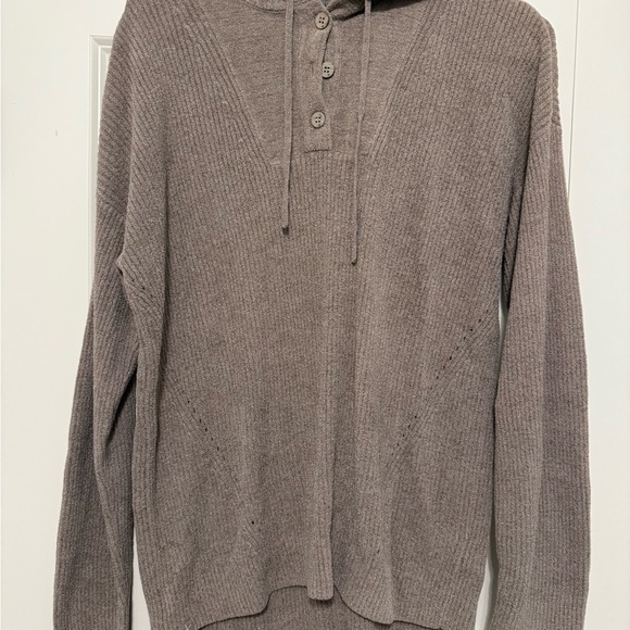 Barefoot Dreams Gray Knit Sweater Relaxed Fit - Picture 1 of 3